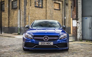 Картинка Mercedes-Benz, C205, мерседес, синий, Coupe, C-Class, AMG