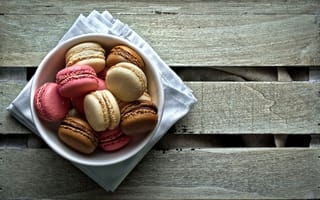 Картинка Macaron, стол, печенье, десерт, тарелка, сладость