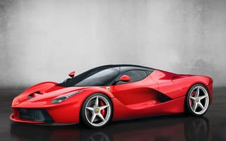 Картинка Ferrari, автомобиль, 2013, new, красный, LaFerrari
