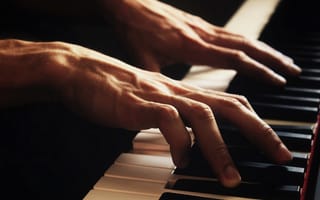 Картинка руки, пианино, музыка