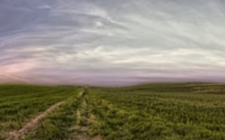 Картинка поле, небо, april, Природа, field, апрель, nature, sky