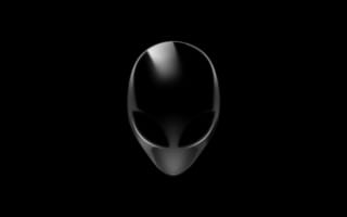 Картинка Alienware, черный, голова, Dell, Alien, белый, white, Head, black