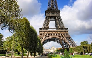 Картинка франция, эйфелева башня, архитектура, paris, Париж, Марсово поле, france