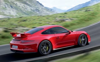 Картинка car, порше, 911 GT3, Porsche, красный