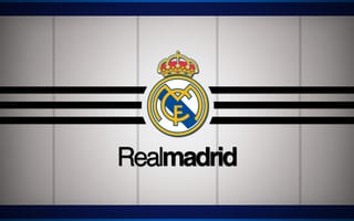 Картинка Real Madri, Los Galacticos, Spain, football, soccer, emblem, football club, white, los blancos, Real Madrid logo, El Real, minimalism, logo