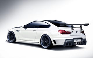 Картинка 6 Series, white, обвес, BMW, CLR 6 M, белая, M6, тюнинг, Lumma Design, rear, бмв