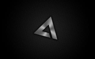 Картинка Логотип, Black, AIMP, Текстура, Минимализм
