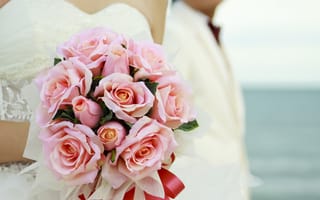 Картинка свадебный, букет, цветы, розы