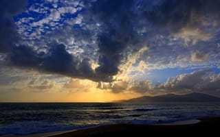 Картинка море, пейзаж, побережье, Франция, Корсика