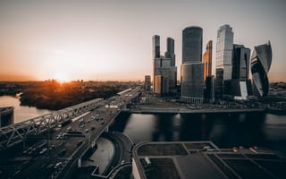 Картинка солнце, тонов, МосковСти, город, Москва