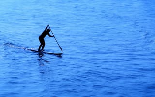 Картинка доска, весло, спорт, море