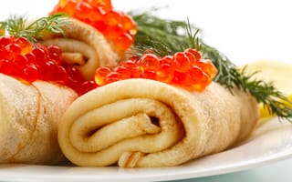 Картинка еда, блины, выпечка, икра