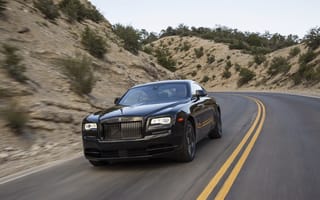 Картинка car, шикарный, Rolls-Royce, Black Badge, авто, автомобиль, road, роллс-ройс, Wraith, speed, скорость