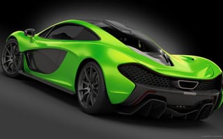 Картинка Concept, Supercar, Green, McLaren, P1