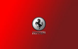 Картинка красная, значок, Ferrari, эмблема