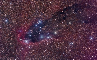 Картинка star formation, Скорпион, dark nebula, Scorpius, космос, темная туманность, звездообразование