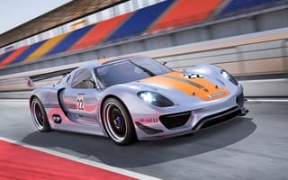 Обои Concept, Porsche, 918, скорость, RSR, порше, трасса