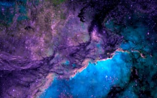 Картинка nebula, звезды, очарование, фиолетовый, туманность