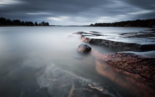 Картинка Västra Skagene in Värmland, море, Sweden, камни, пейзаж