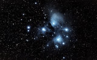Обои звёздное скопление, в созвездии Тельца, Плеяды, M45