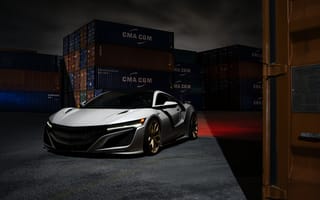 Картинка Front, Acura, HRE, Wheels, Supercar, NSX