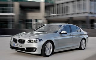 Картинка BMW, серебристый, Luxury Line, бмв, Sedan, машина, 535i, скорость