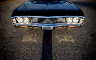 Картинка Chevrolet, Supernatural, Сверхъестественное, Шеви, Импала, Chevy, Шевролет, Dean, Sam, Impala 1967, Impala