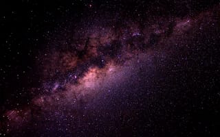 Картинка ночьное небо, галактики, звезды, млечьный путь