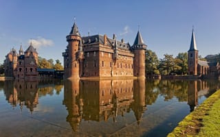 Обои замок, Голландия, De Haar Castle, Нидерланды, Utrecht