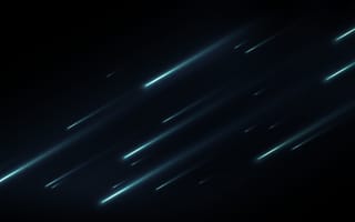Картинка небо, ночь, метеориты