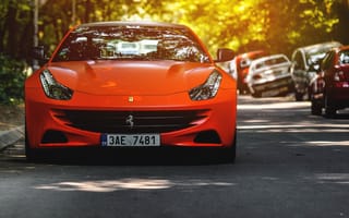 Картинка Ferrari, Bokeh, serbia, Car, Red, FF, belgrade