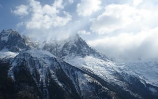 Картинка природа, горы, снег