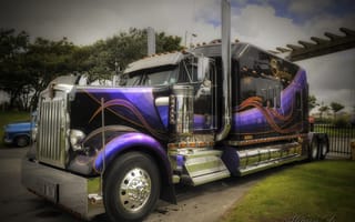 Картинка Kenworth, грузовик, HDR