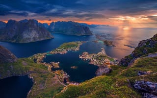 Картинка Норвегия, Лофотенские острова, море
