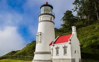 Картинка Hecita Head Lighthouse, Oregon, маяк, Орегон