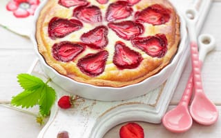 Картинка десерт, еда, dessert, ягоды, sweet, berries, клубника, food, strawberries, сладкое
