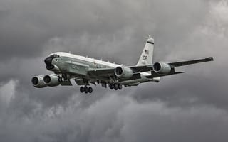 Картинка Boeing, самолёт, RC-135U, разведывательный