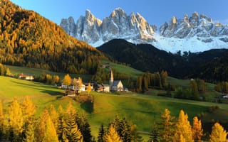 Картинка Швейцария, hills, горы, Альпы, дом в горах, Switzerland, landscape, Apls