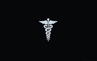 Картинка символ, черный, медицина