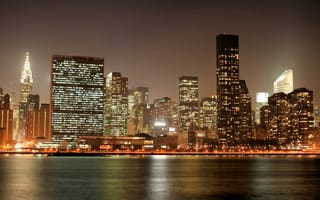 Картинка night, New York, Manhattan