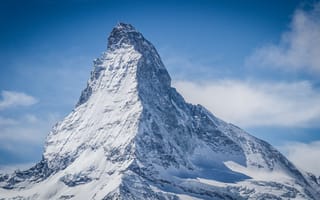 Картинка пик Дюфур, склоны, снег, Швейцария, Пеннинские Альпы, тень, вершина