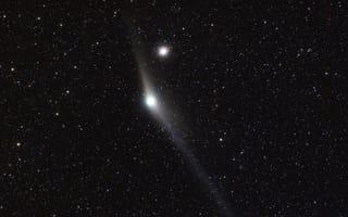 Обои комета Гаррадда, шаровое звездное скопление, M92, звезды