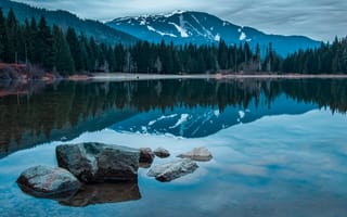 Картинка озеро, горы, природа, пейзаж, камни, Канада, Lost British Columbia