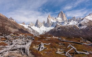 Картинка горы, Argentina, Аргентина, Mount Fitzroy, Patagonia