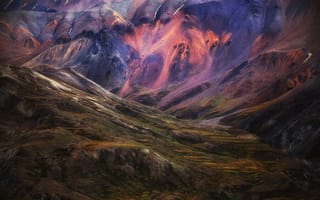 Обои горы, Исландия, природа, цвет