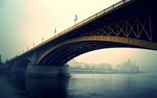Картинка Budapest, река, мост