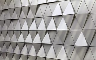 Обои abstract, steel, triangle, texture, треугольник, wall, design