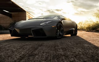 Картинка ревентон, Black, ламборгини, черный, Reventon, суперкар, Lamborghini