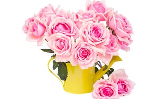 Обои розы, pink, букет, розовые розы, flowers, roses