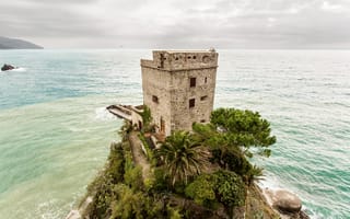Картинка море, скалы, берег, Monterosso al Mare, travel, Italy, landscape, Liguria, Италия
